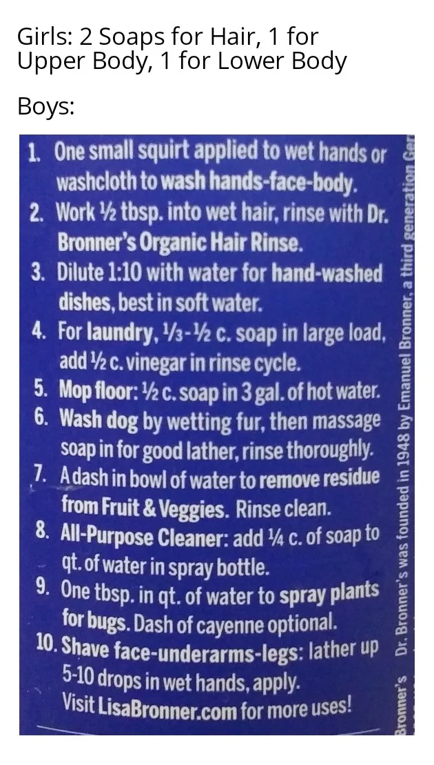 10 in 1 Soap, because why not?