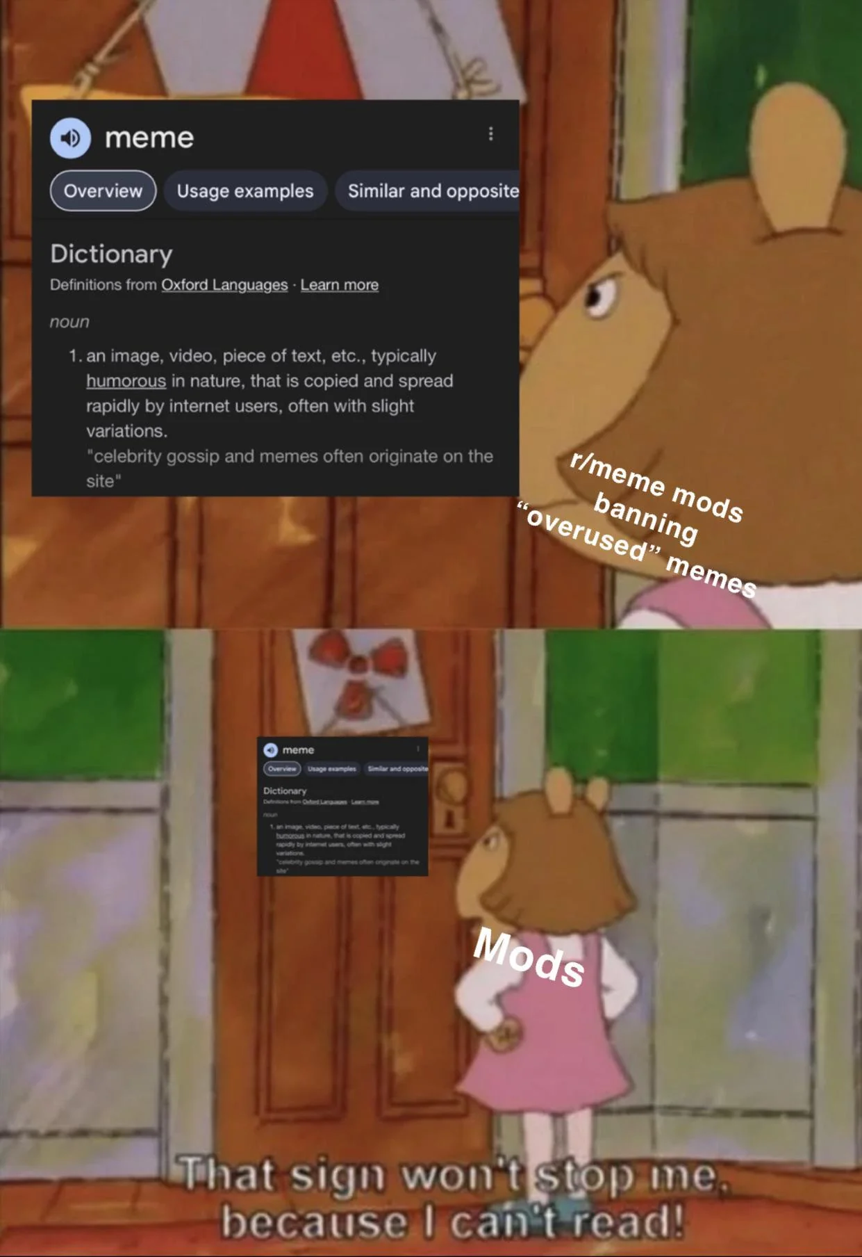 1984 all over again! Let memes grow and die like they usually do!