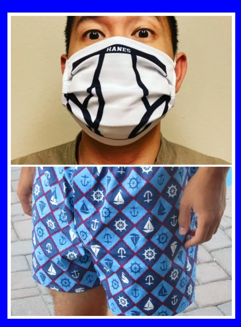 A rare sighting of a tighty-whities and boxers guy.