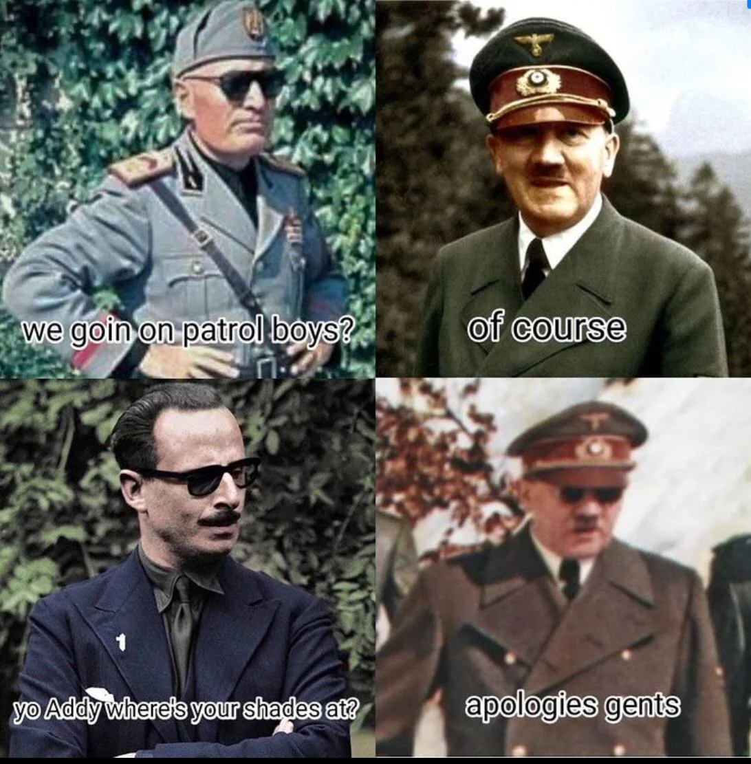 Adolf Drippler, Benito Drippioni and Osdrip Mosley