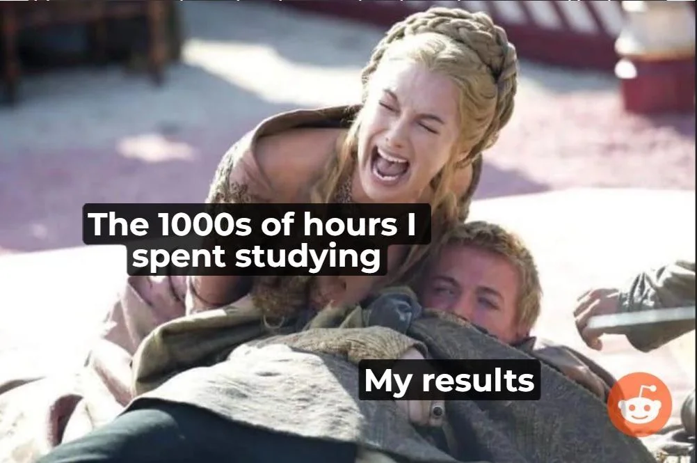 All that hard work, for nothing