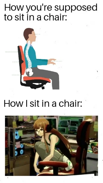 And I wonder why my back hurts