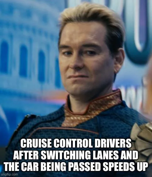 And now i'm being tailgated and speeding