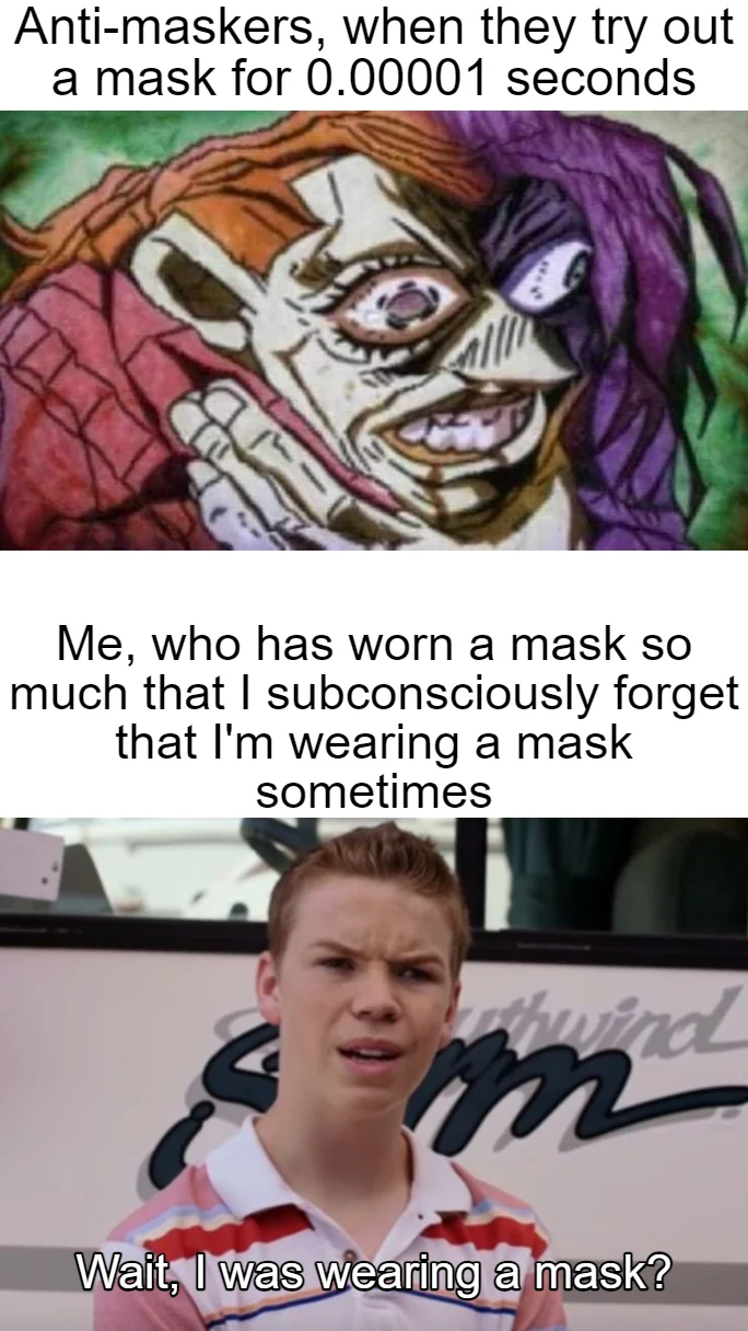 Anti-maskers are such exaggeration overlords