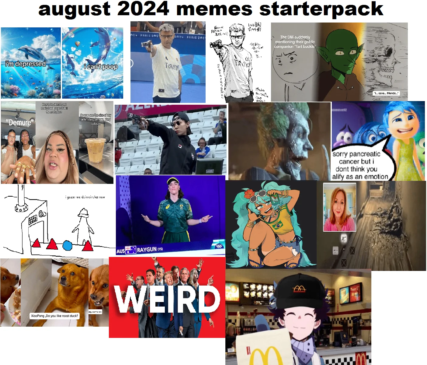 August 2024 Memes Starterpack