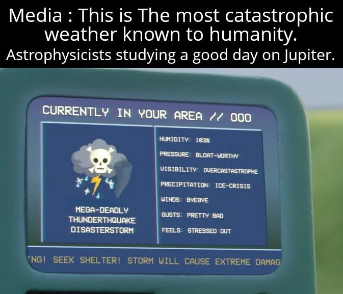 Blowing it out of proportion is their specialty.