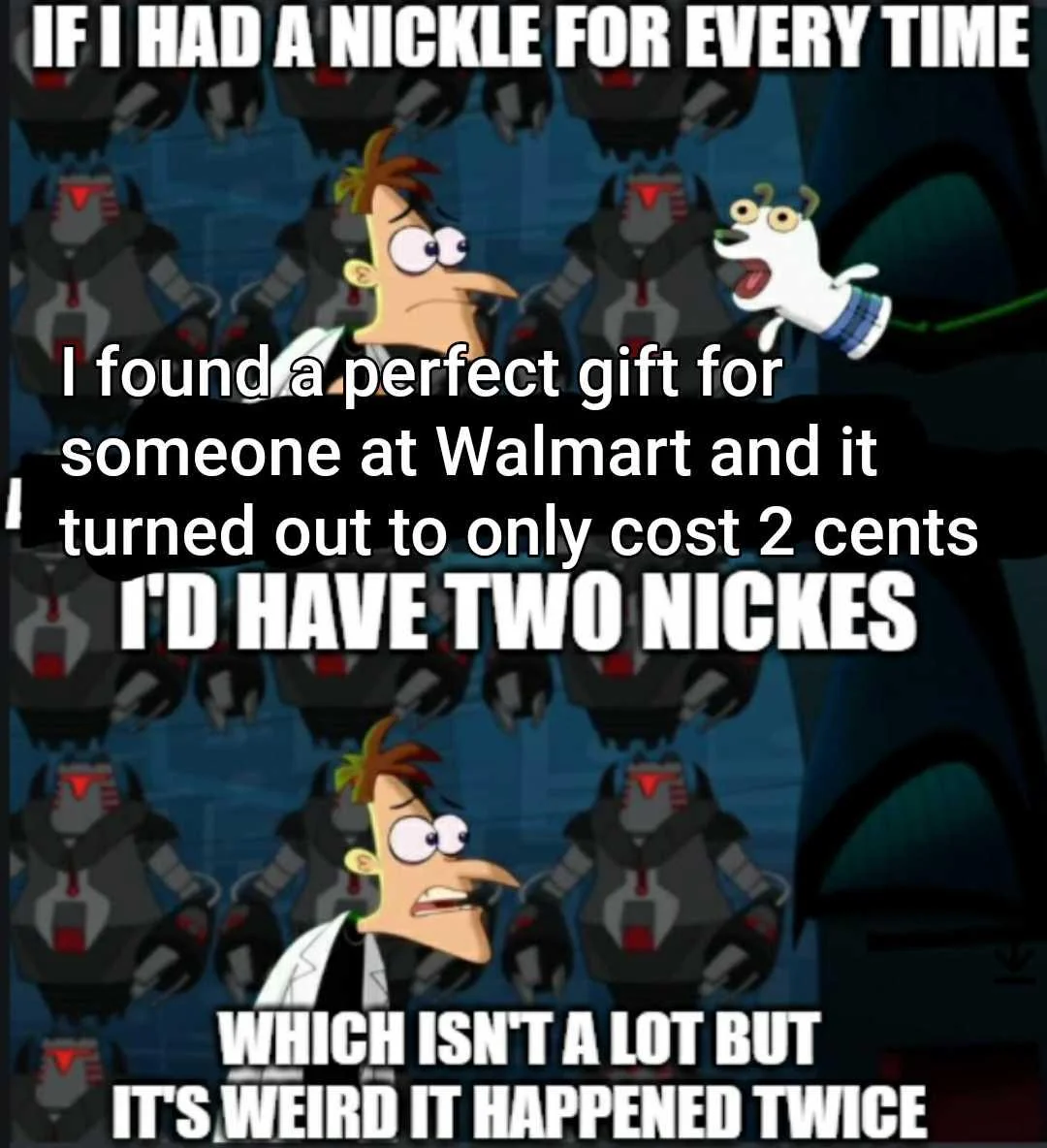 Both times I wasn't even gift shopping