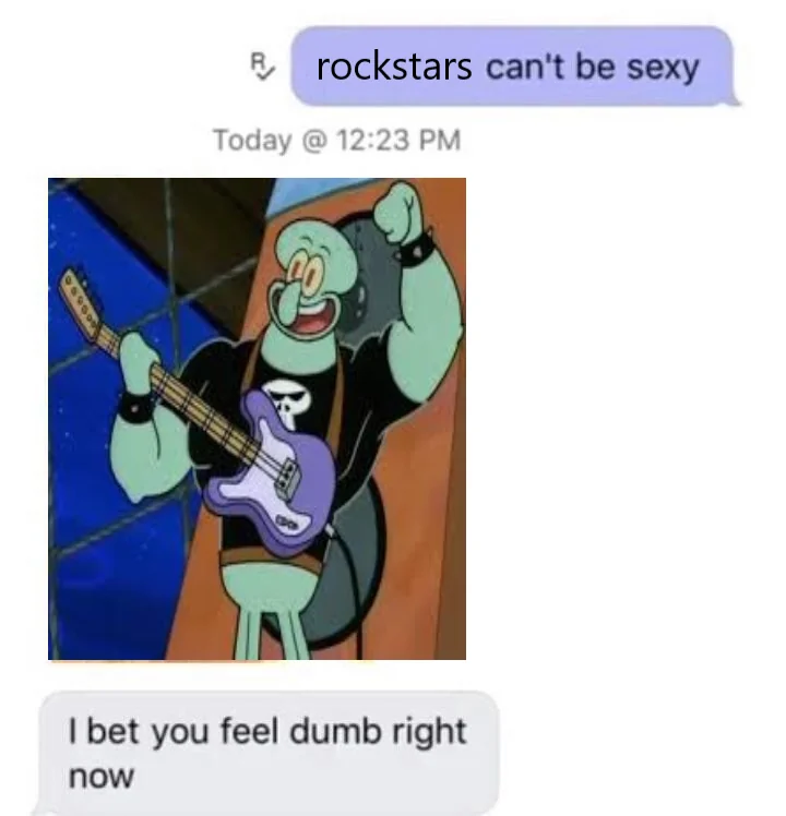 buff Squidward > handsome Squidward