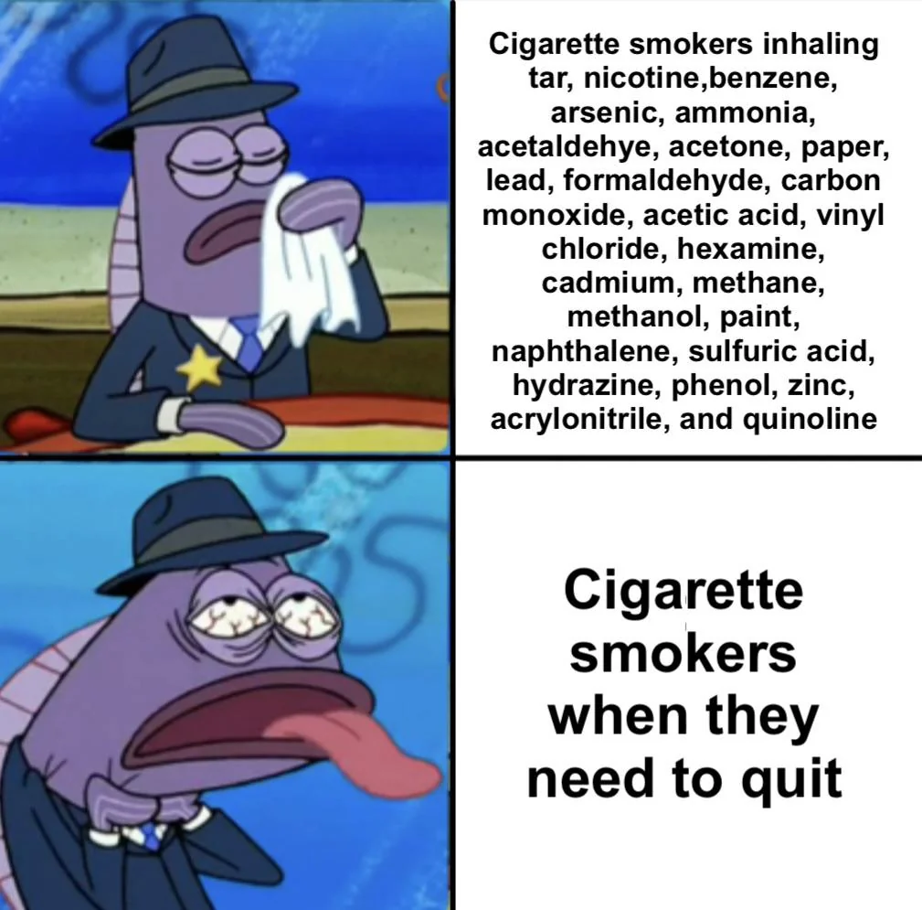 Coughing and hacking and wheezing and struggling