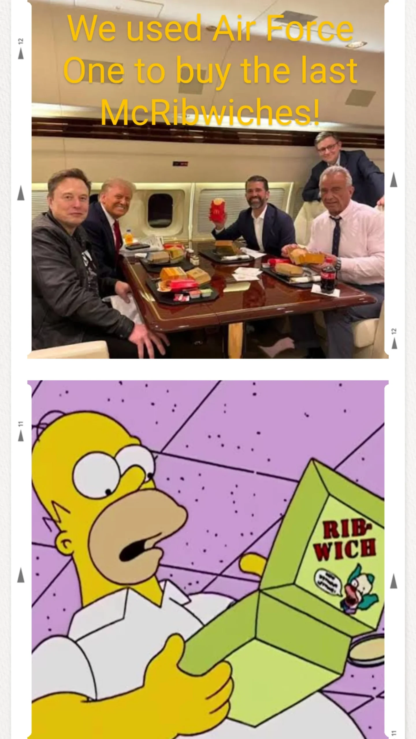 D'oh, I thought I'd try another meme with all the rich people enjoying Mcgroanalds.........