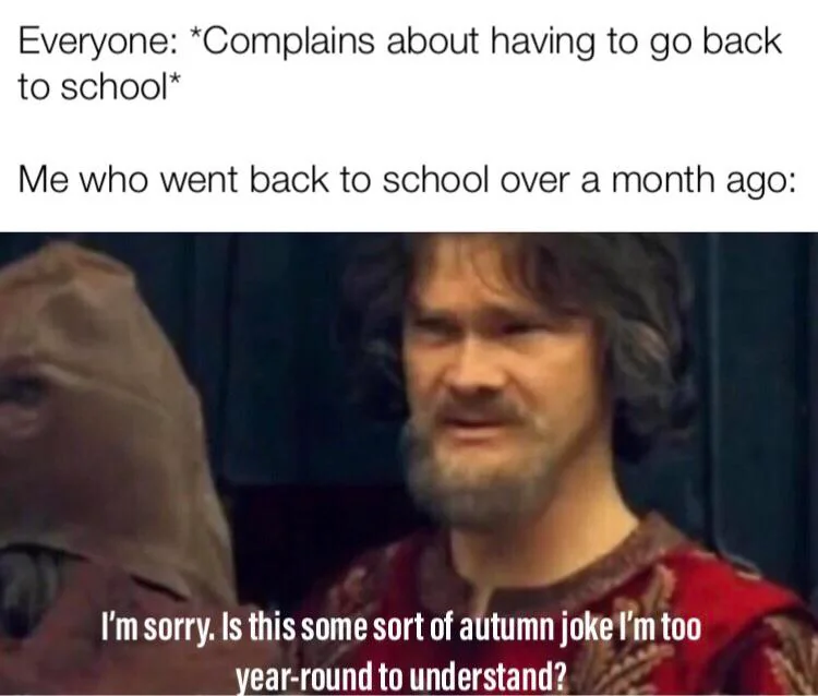 Going on fall break in a few weeks!