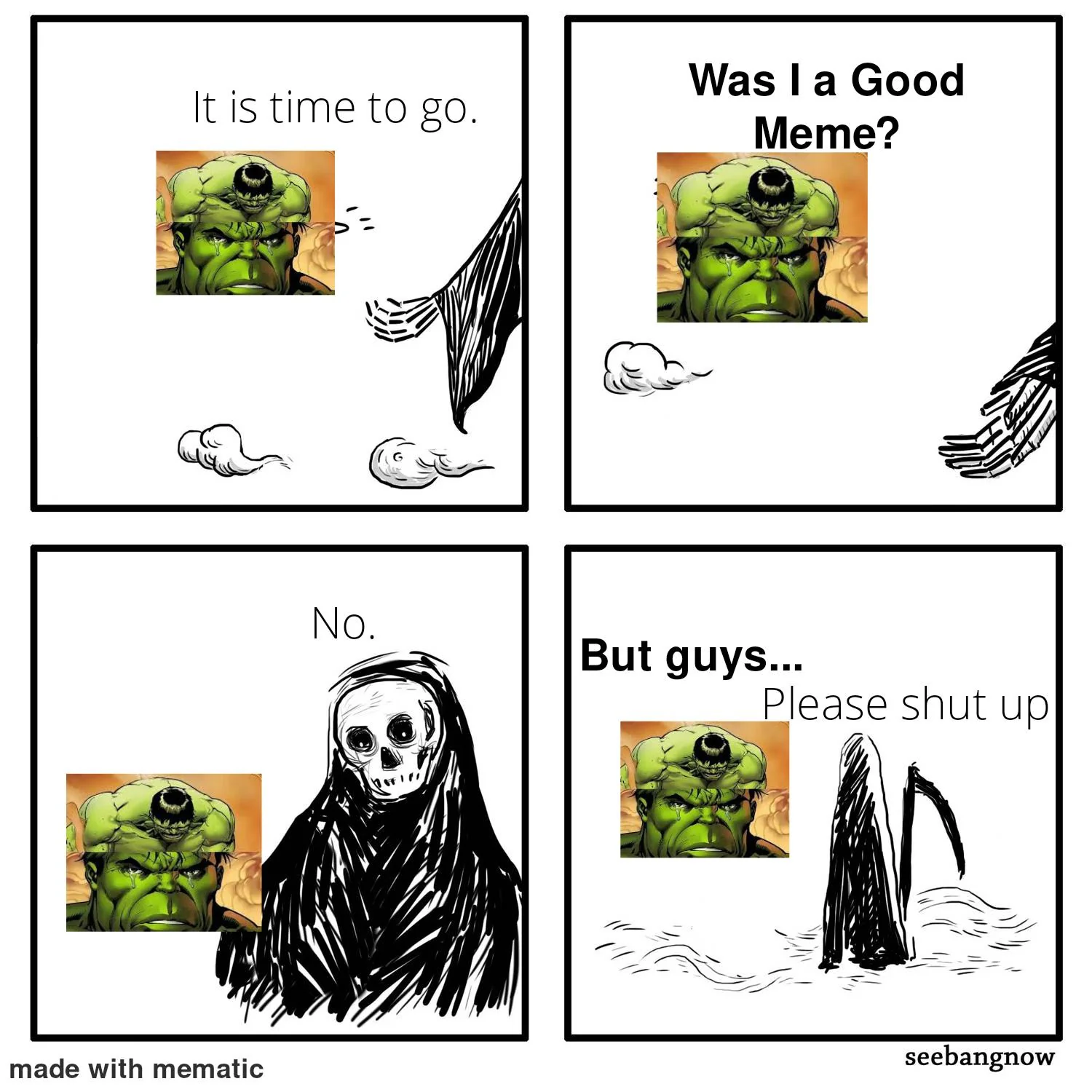 *he went to meme hell