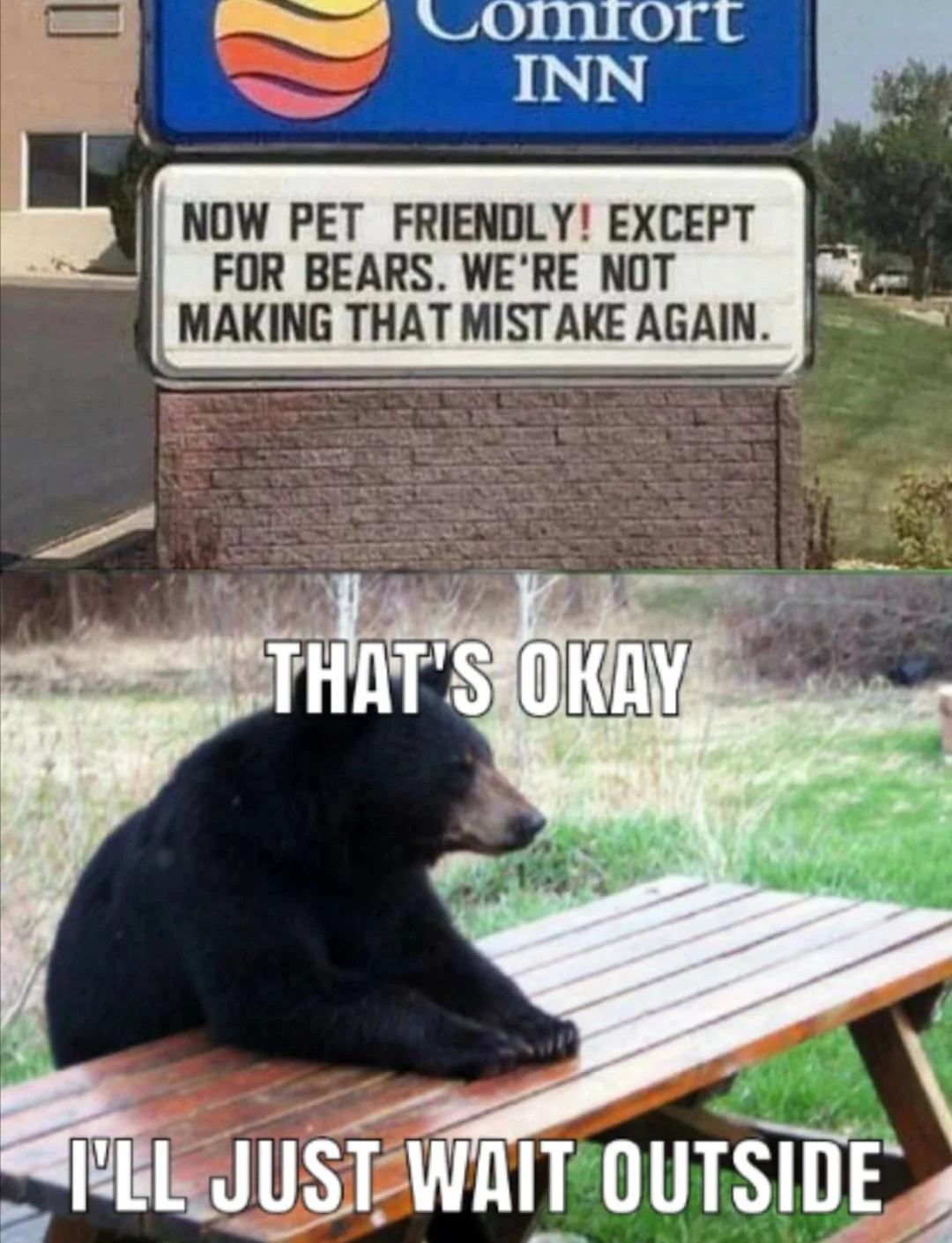 He'll wait for you to come back