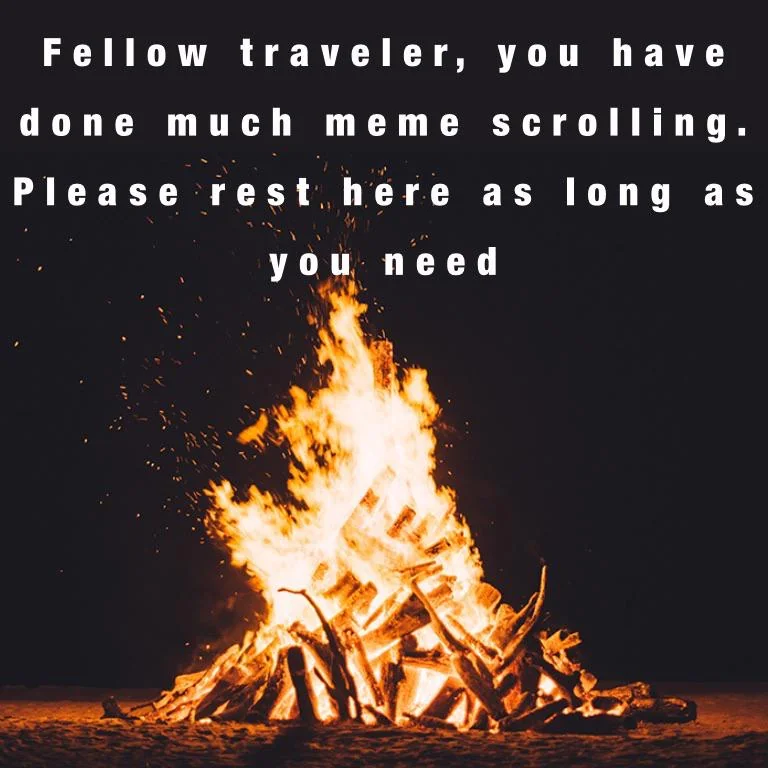 Here you go, a campfire