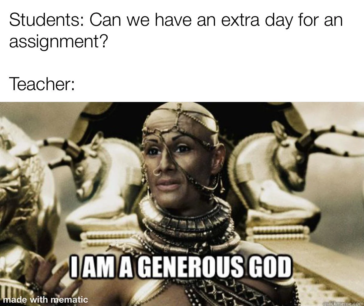 I am a generous god