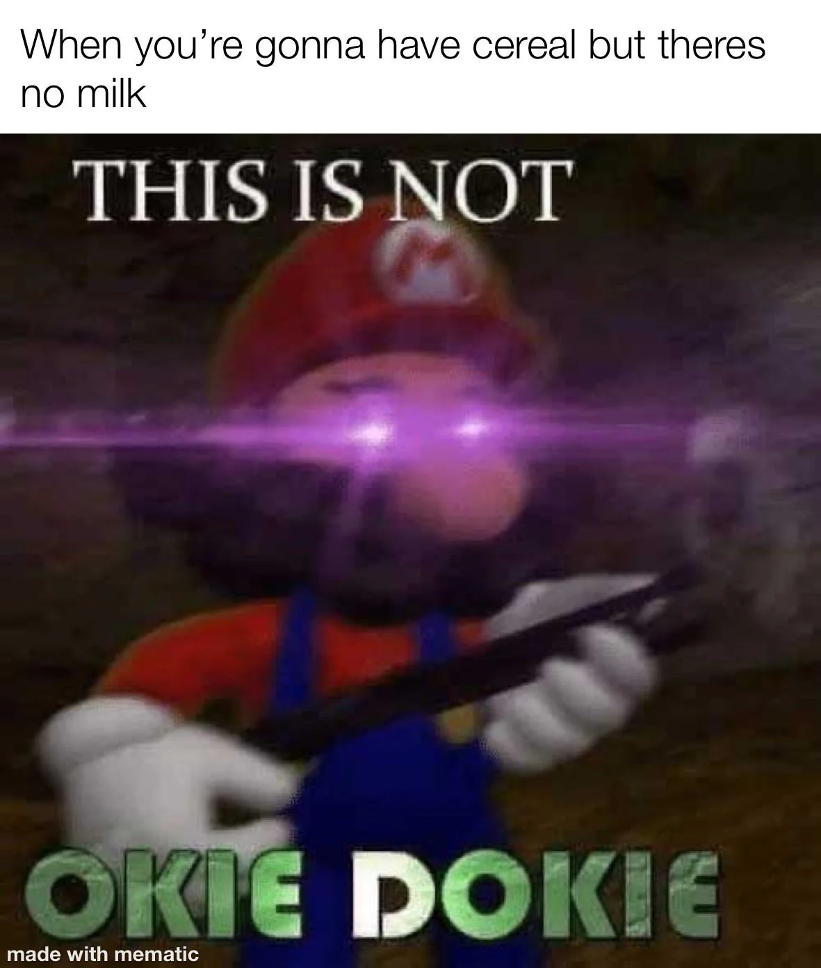 I am now eating the dry cereal of shame