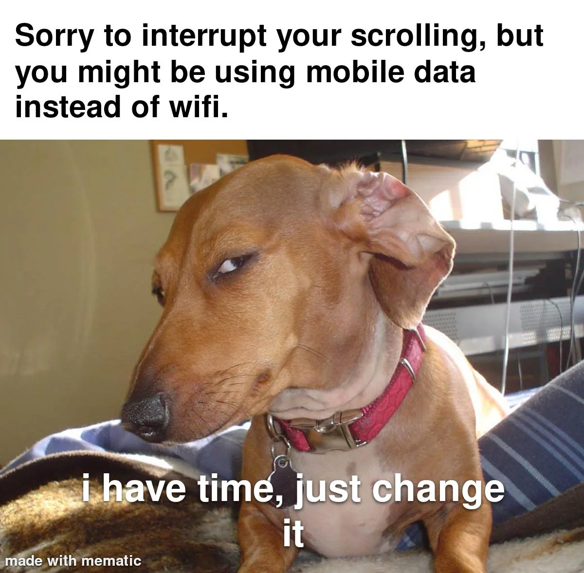 I forgot to change it too