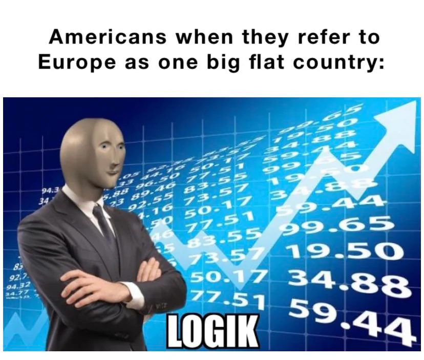 “I went on vacation to Europe last week”