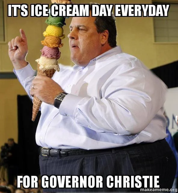 Ice cream Chris Christie