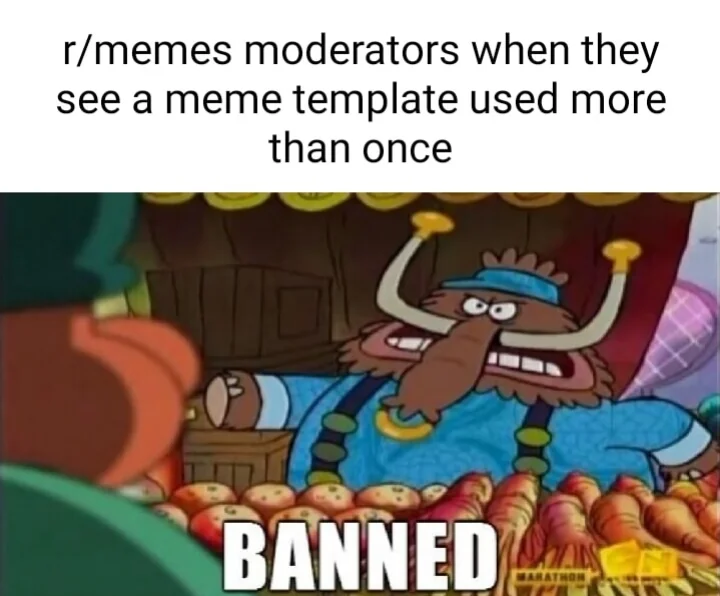 I'll have you know that a meme template being used, is a crime punishable by banishment
