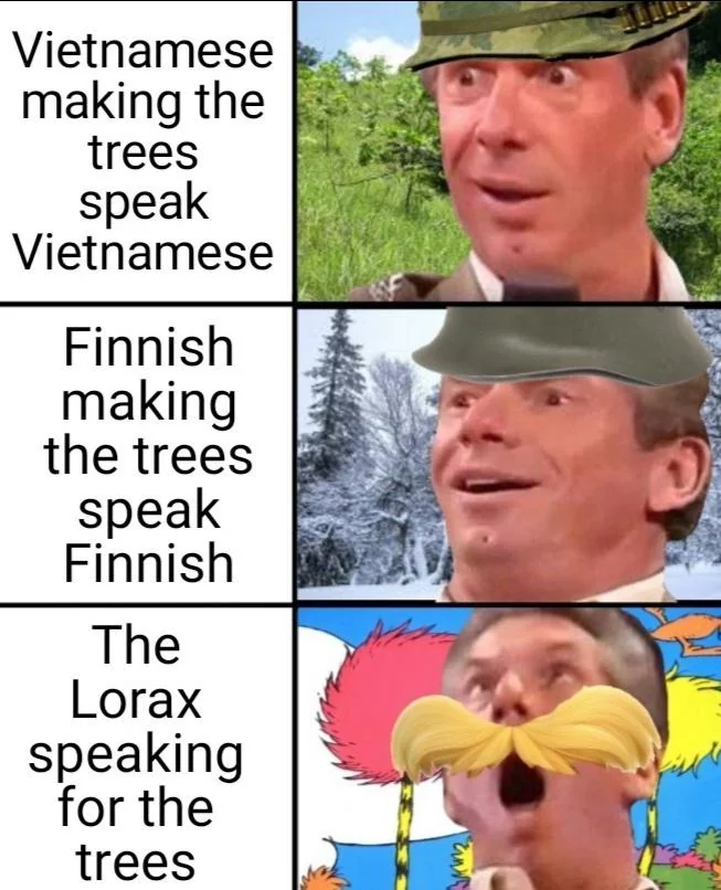 I'm the Lorax, I speak for the Trees