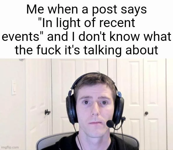 In light of recent posts