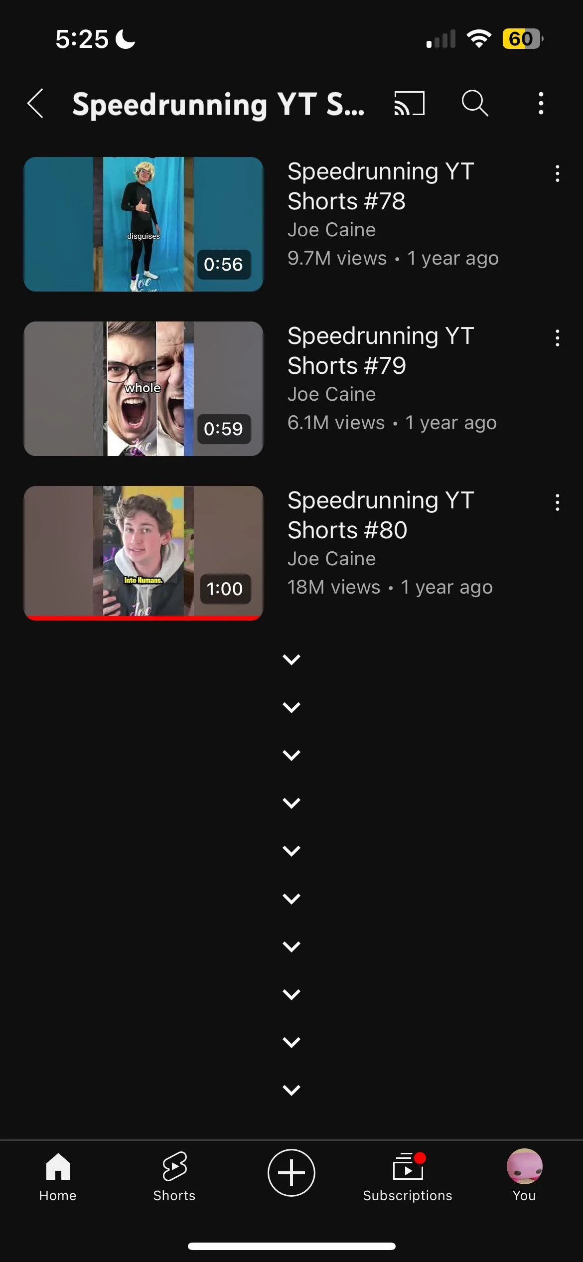 Is YouTube trying to tell me something?