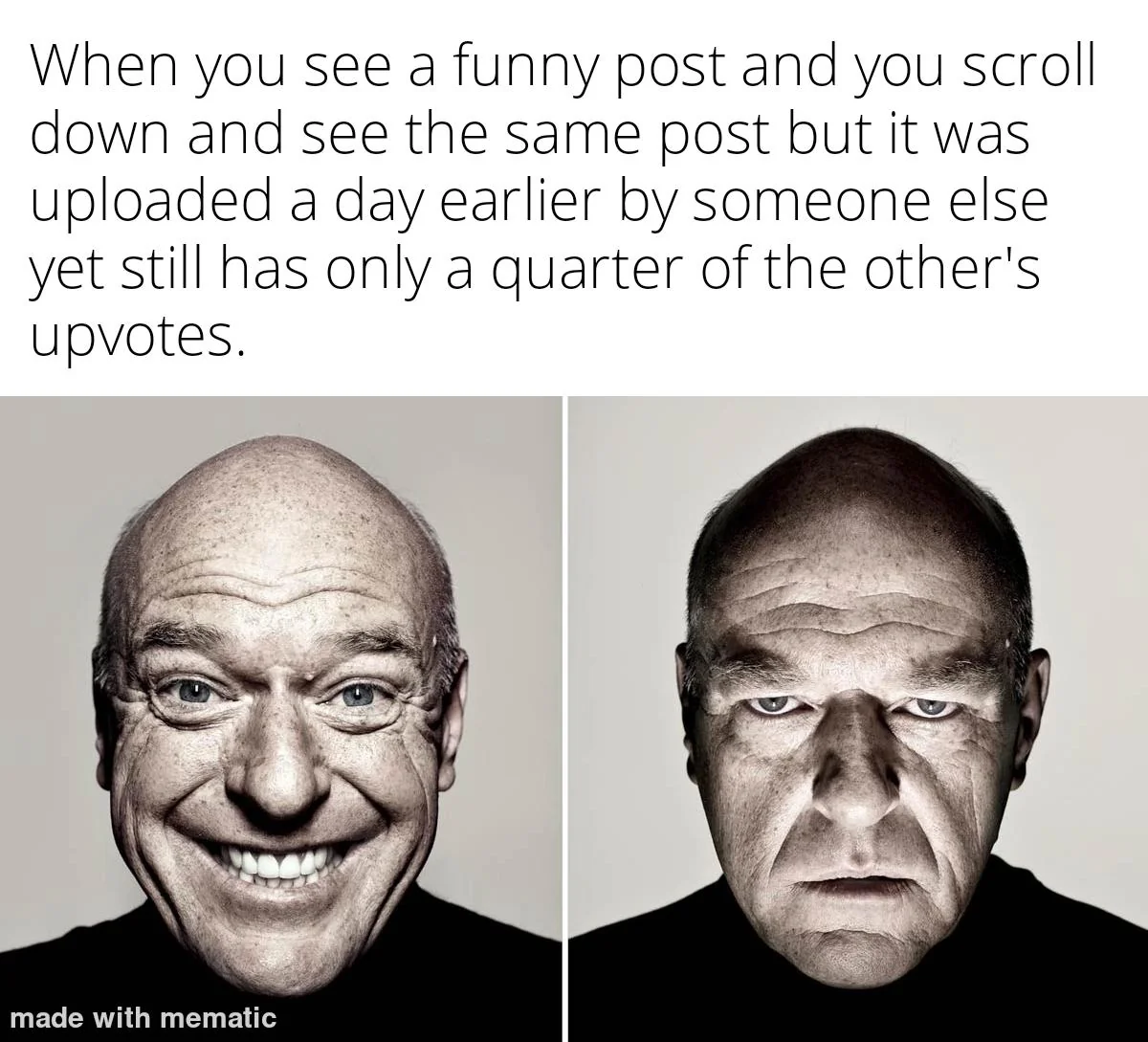 It happened just now