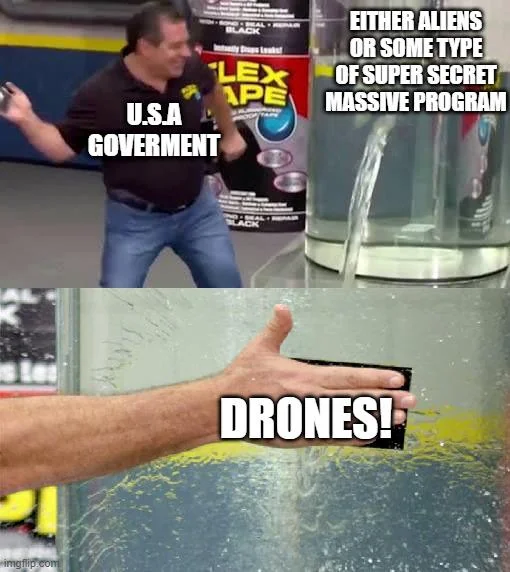 It's always drones, spacex and balloons...