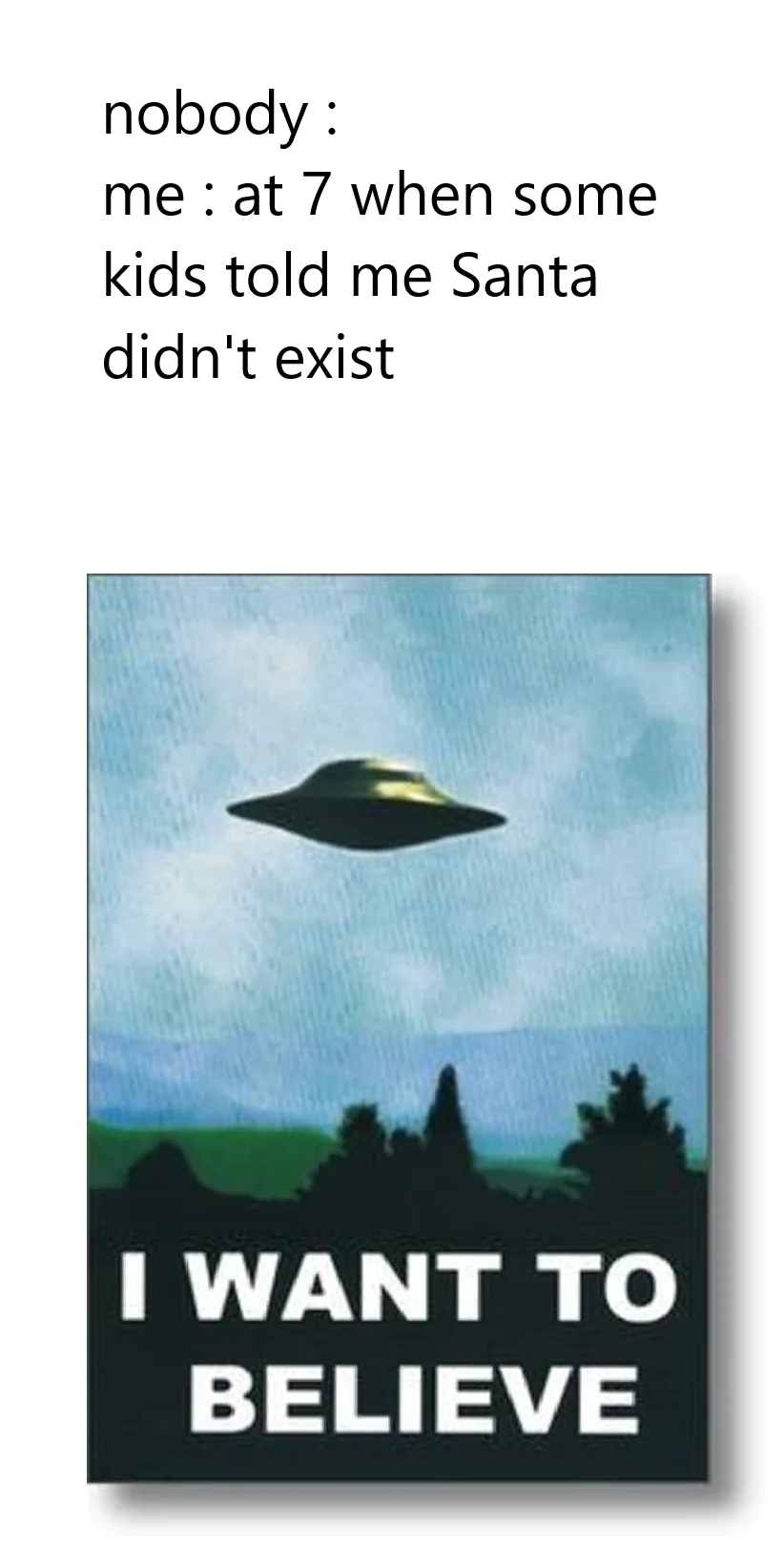 man, I just want to believe