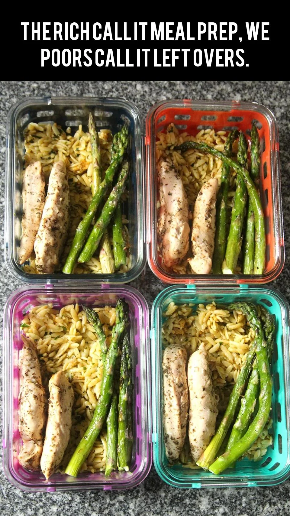 Meal prep, nah leftovers...