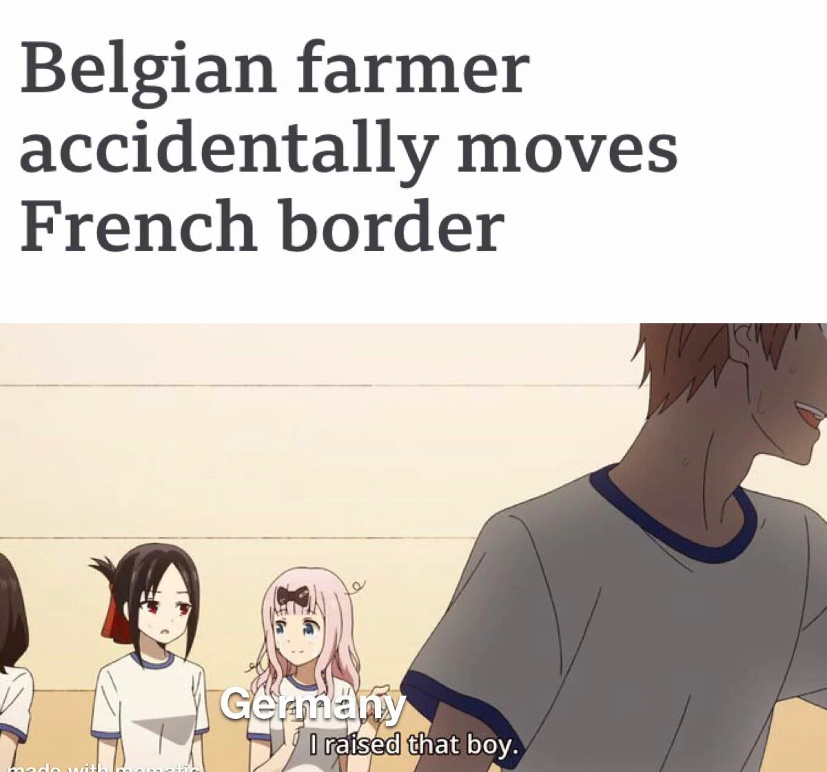 Moving borders since 1830