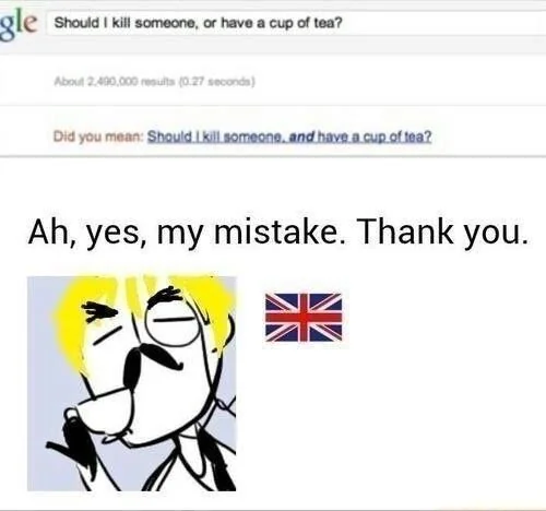 Must be very special tea