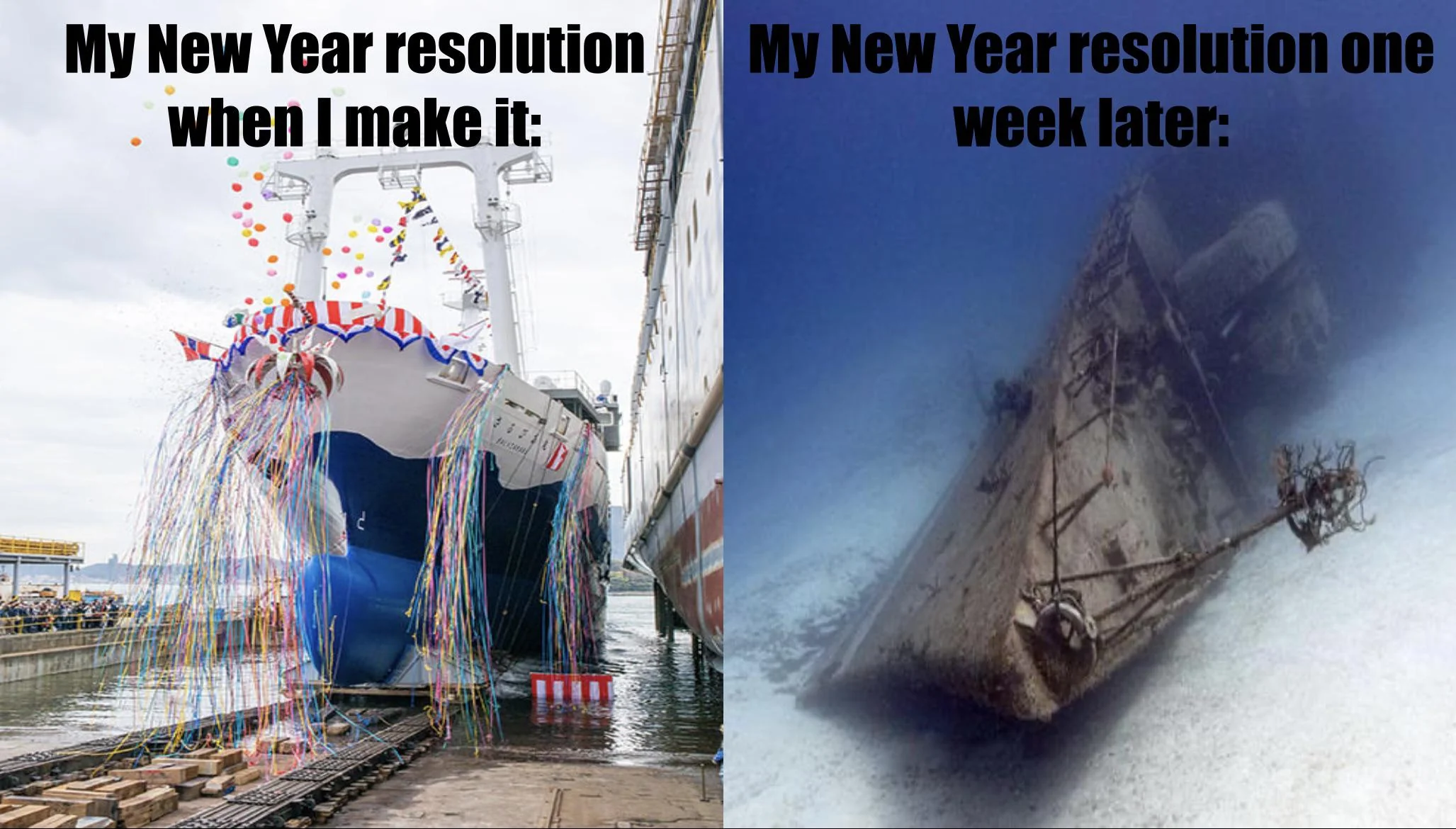 My average New Year’s resolution: