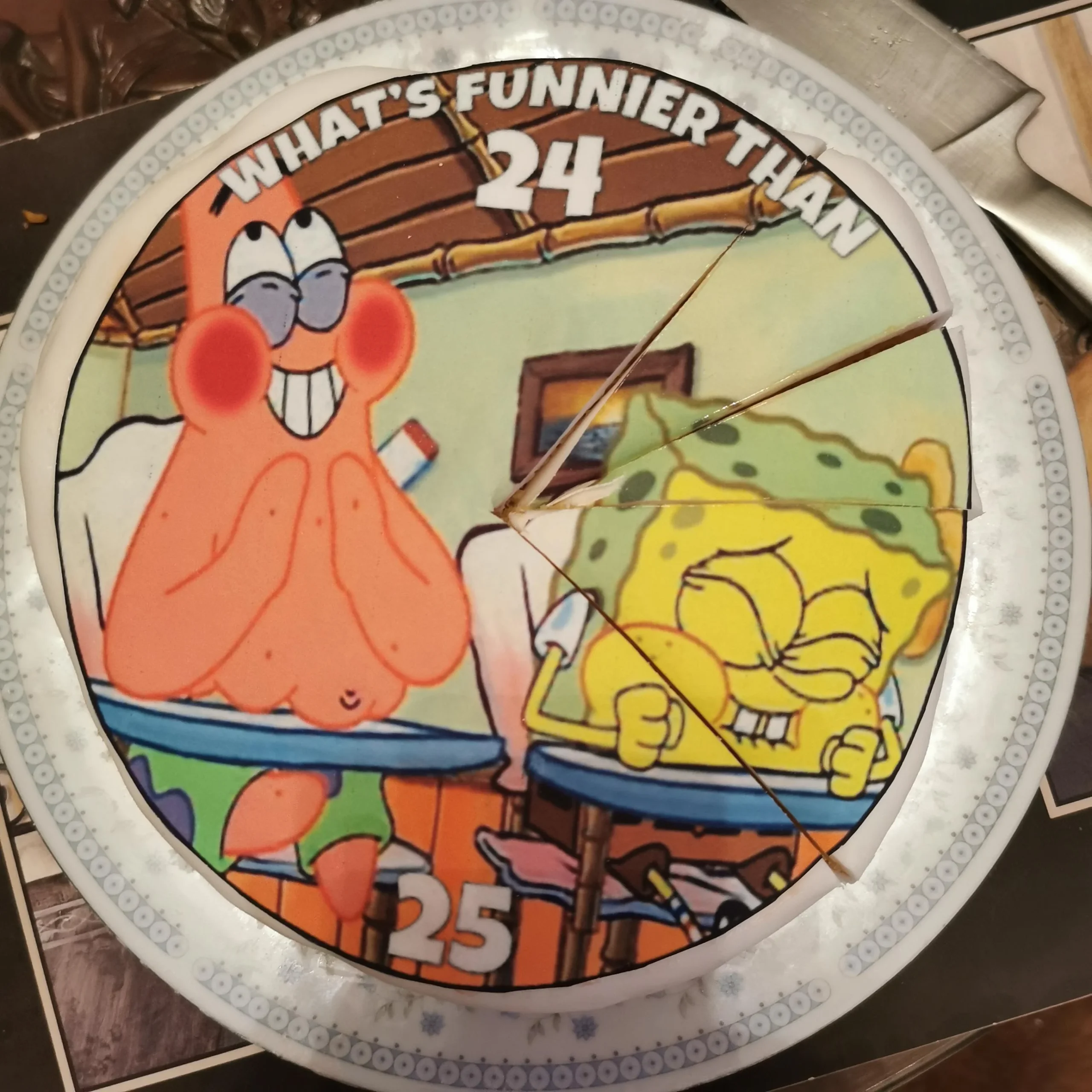 My birthday is today so my husband baked this