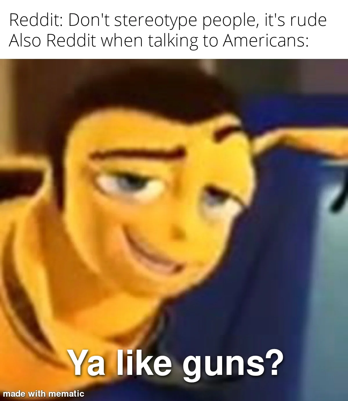 Of course I like guns. I'm American.