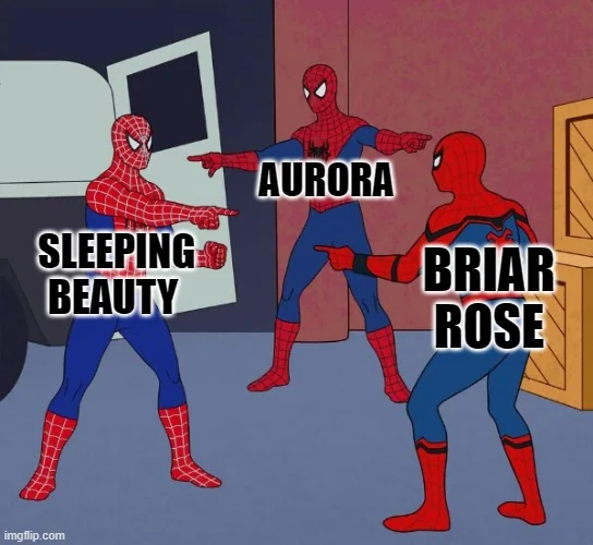 Sleeping beauty meme that I made (oc)