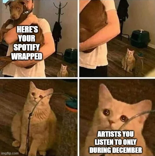 Spotify casually removing a month from the calendar