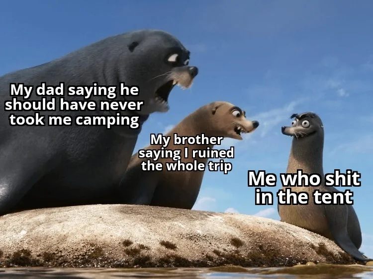 Tent effectively destroyed