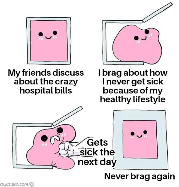 The bragger-punisher is watching