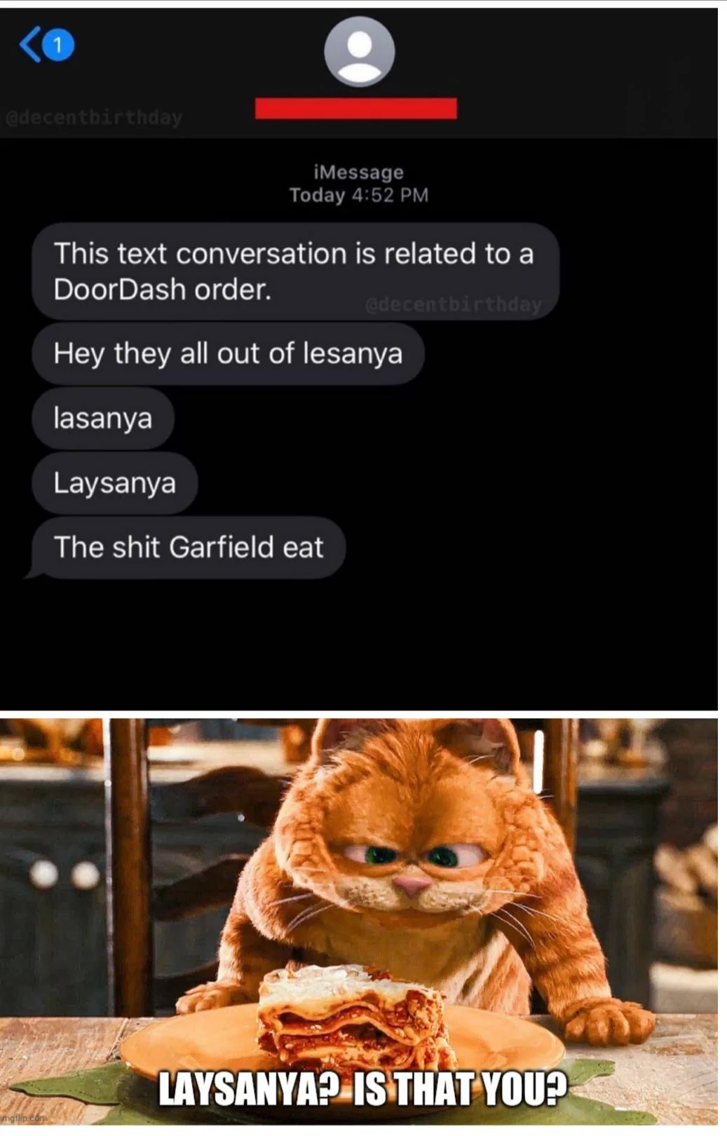 The shit Garfield eat...