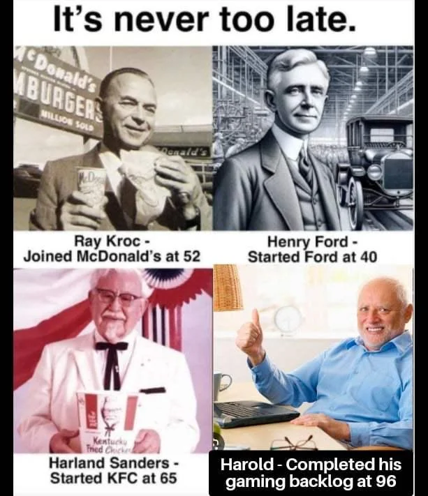 Then he forgot and had to start over