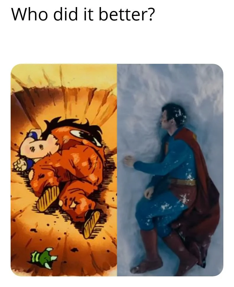 They didn't have to do superman like that.