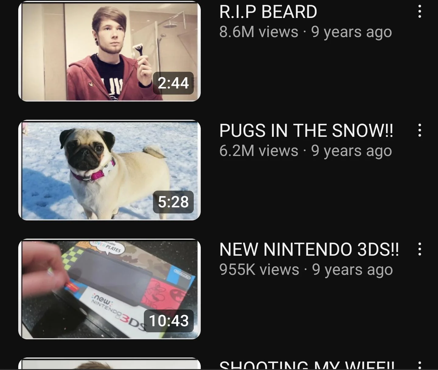 We can all agree DanTDM used to upload the most wholesome videos, especially the one at the bottom