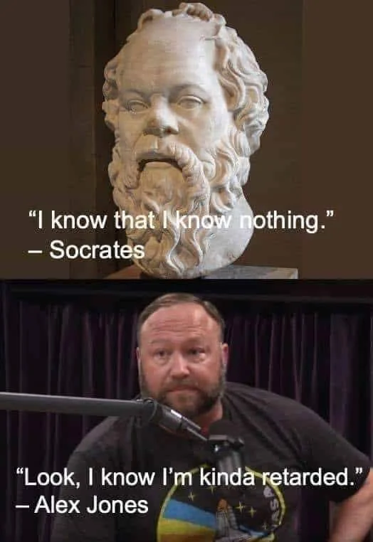 What a great philosopher Alex Jones is