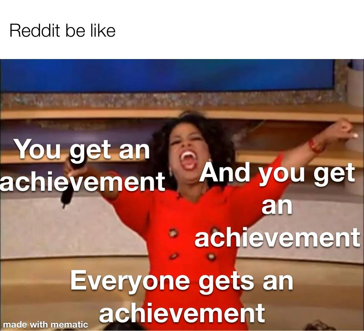„You postet a comment in a community you daily comment in, here’s your achievement“